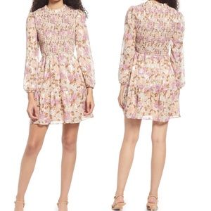 Adelyn Rae - Darlene Mini Floral Dress. Size L.